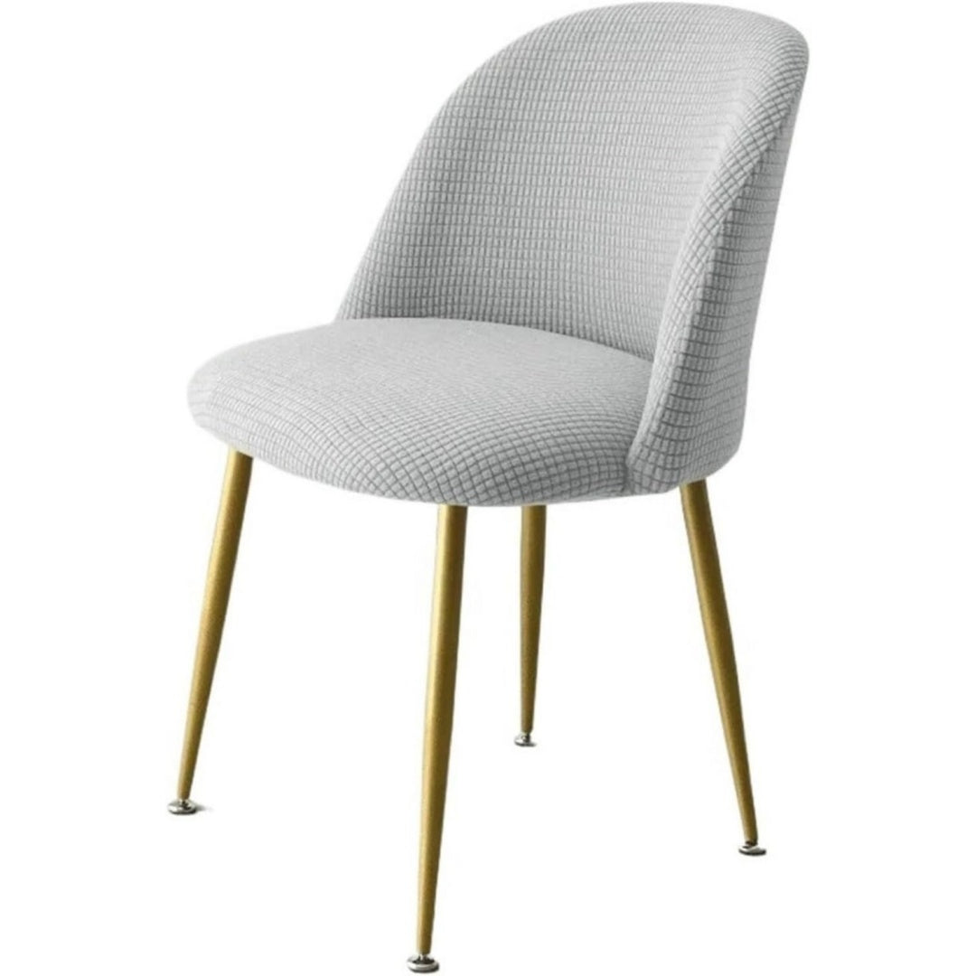 Seduta lounge con ante rivestimento in tessuto oro