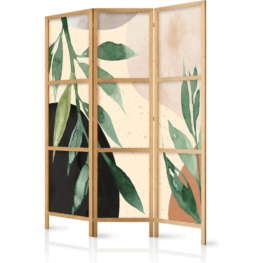 Arredo per soggiorno con ante pieghevole beige