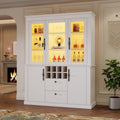 Arredo per soggiorno bianco regolabile con illuminazione LED