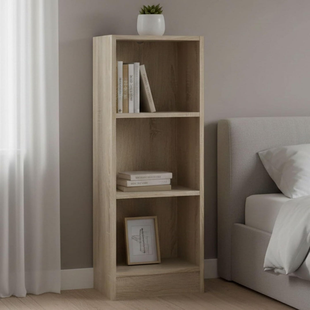 Libreria da soggiorno rovere con ripiani