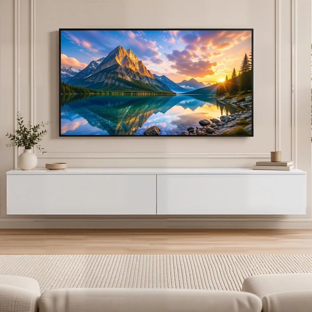 Mobile TV in MDF stile scandinavo bianco