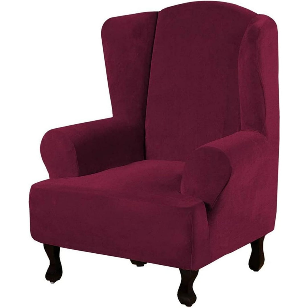 Seduta imbottita reclinabile rivestimento in velluto rosso