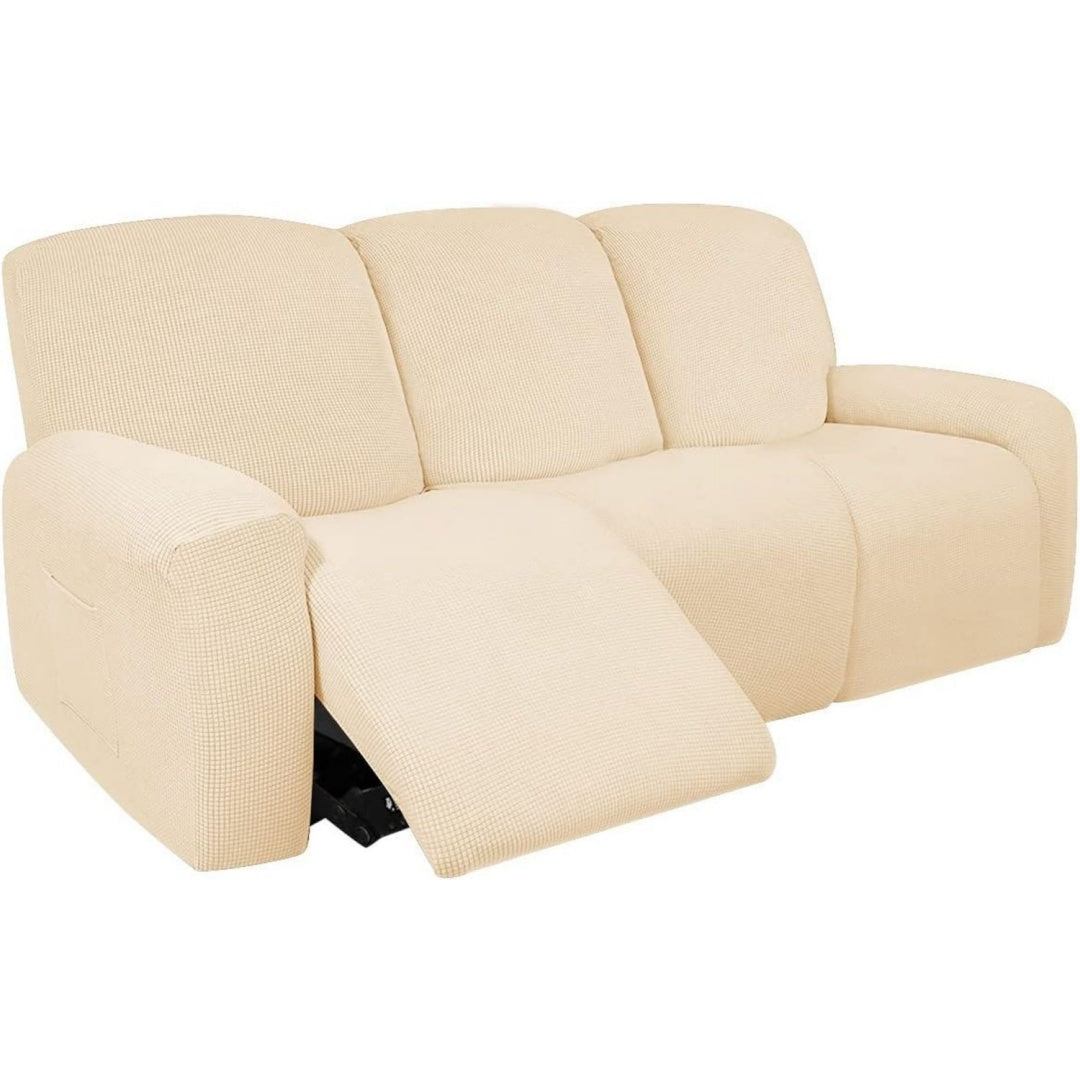 Seduta imbottita YOPOIY pezzi Copripoltrona Jacquard elasticizzato beige