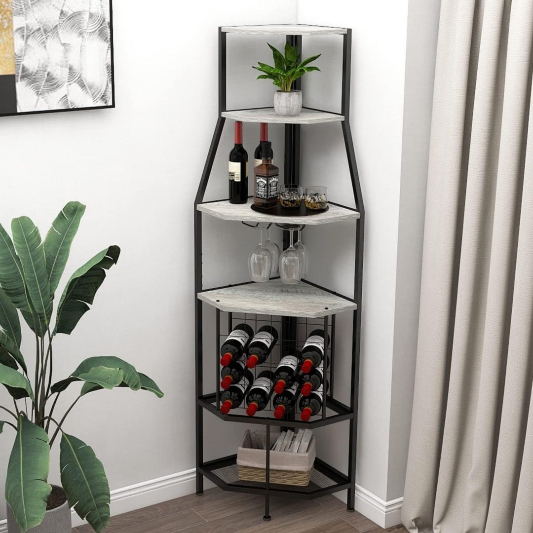 Arredo per soggiorno nero con ante con vetro