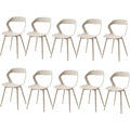 Sedie struttura in metallo beige
